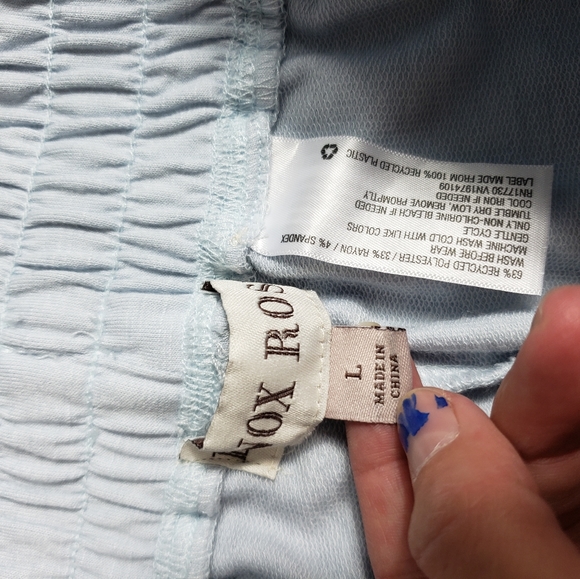 Knox rose blue, white, gray tie dye soft light weight joggers women's size Large - Picture 5 of 9